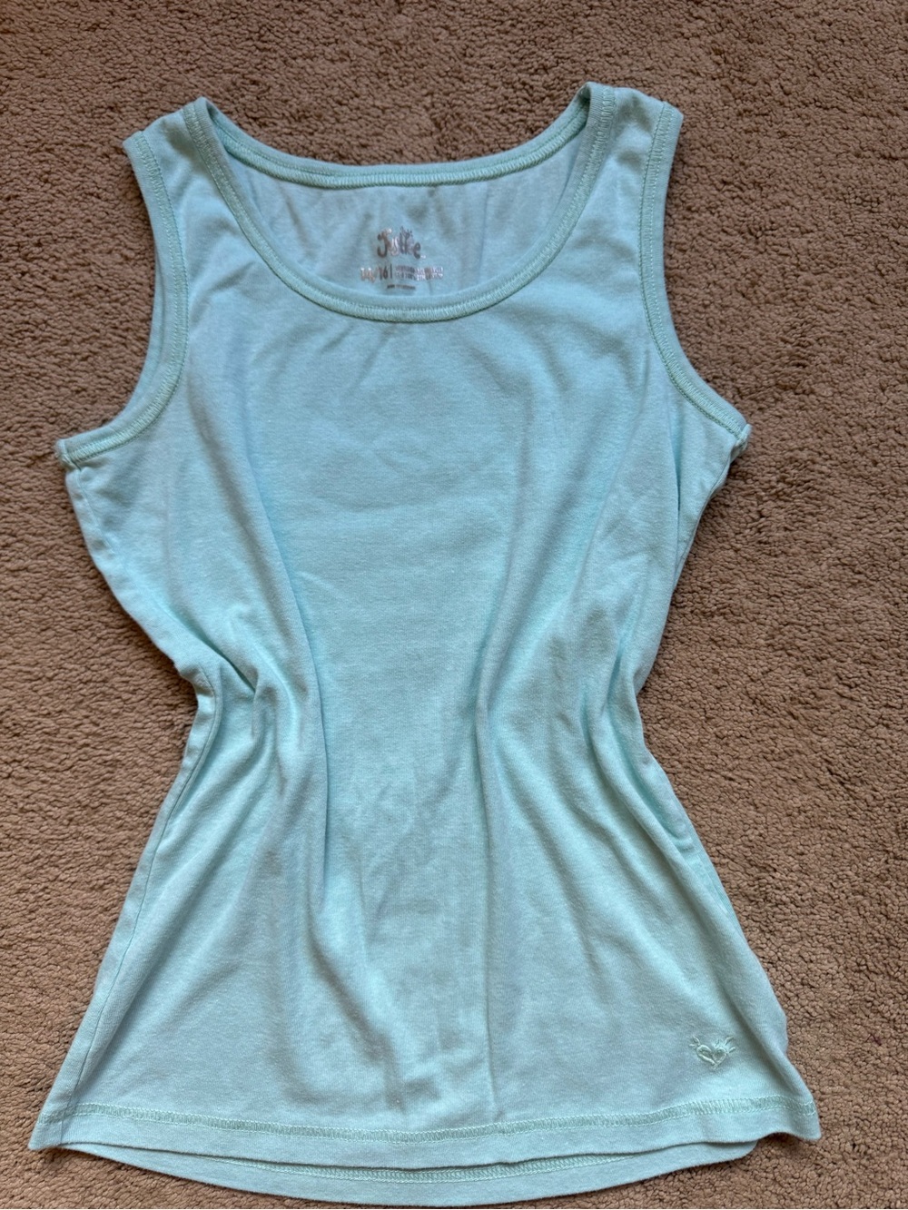 Justice Light Green Tank Top - Scoop Neck Girls Tank